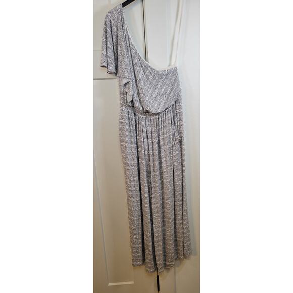 Maeve Anthropologie Jumpsuit Womens Small One Shoulder Cottage Core Beach Vibes - Picture 3 of 9